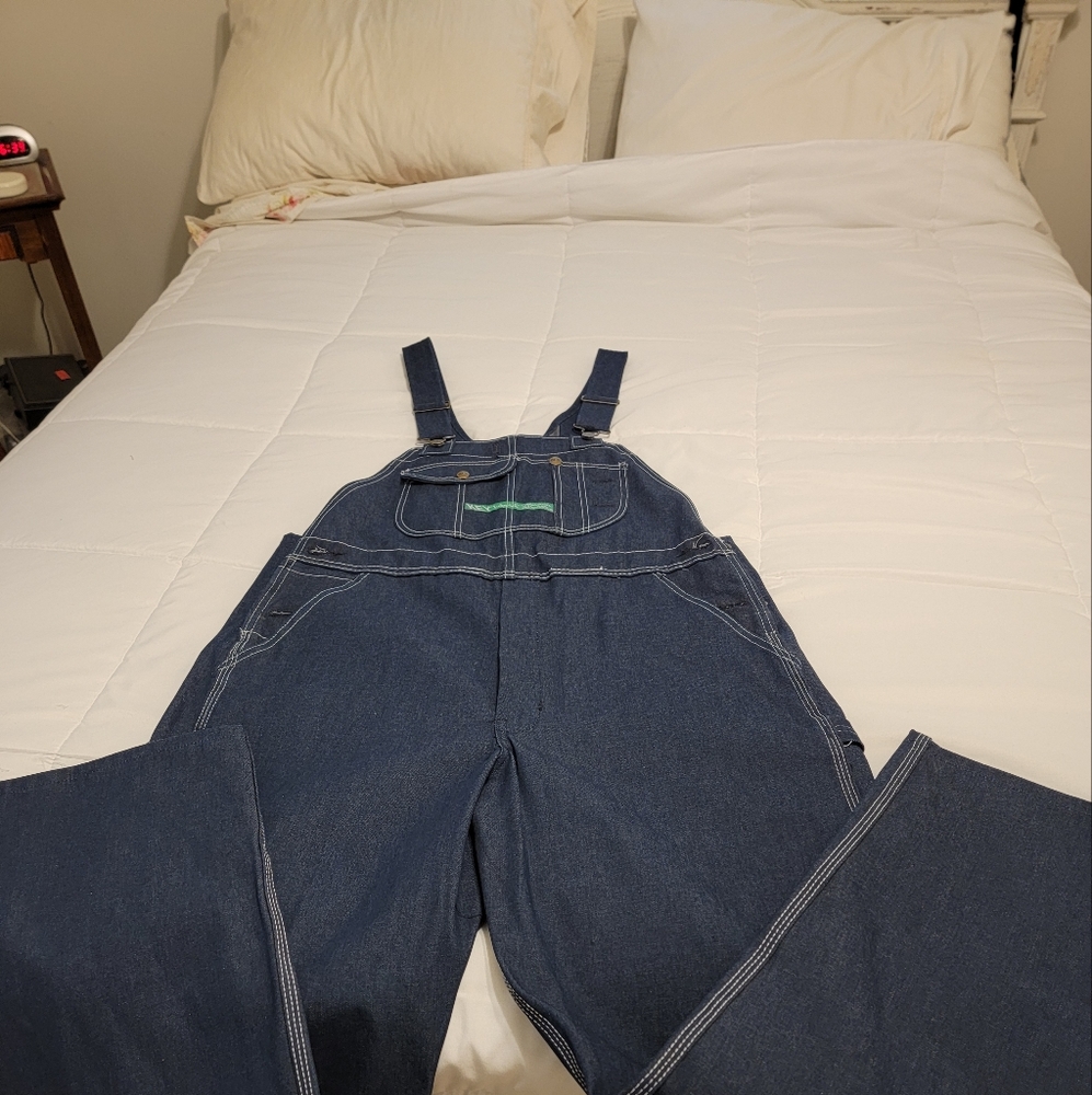 Key Imperial 100% Cotton Bibbed Overalls Mens Size 38X30 nwt